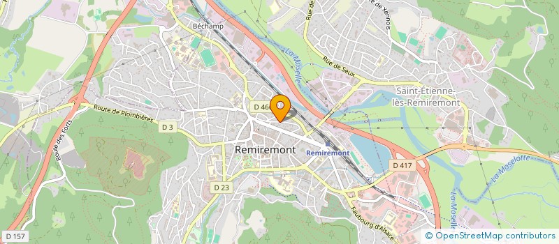 localisation de l'entreprise EDTA  REMIREMONT