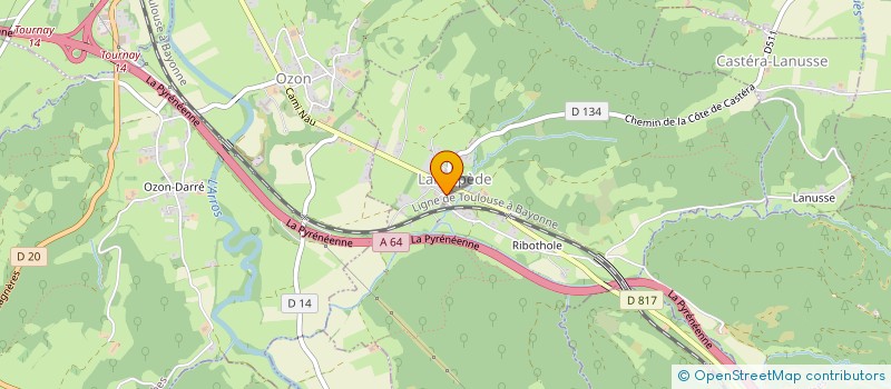 localisation de l'entreprise EDTP  BERNADETS-DESSUS