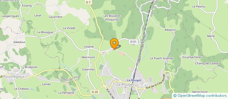 localisation de l'entreprise EDTP à LE ROUGET-PERS