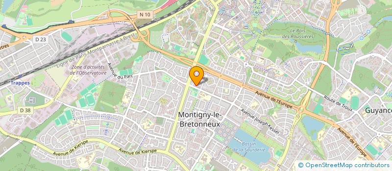 localisation de l'entreprise EDU'CO 2050 à MONTIGNY-LE-BRETONNEUX