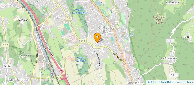 localisation de l'entreprise EDU-FLIGHT  CHALLES-LES-EAUX