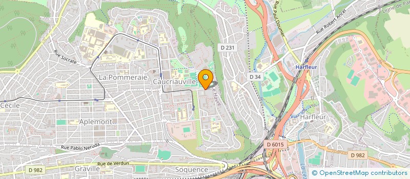 localisation de l'entreprise EDUC'ACTION  LE HAVRE