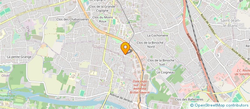 localisation de l'entreprise EDUC'ACTION SANS FRONTIERE  ORLEANS