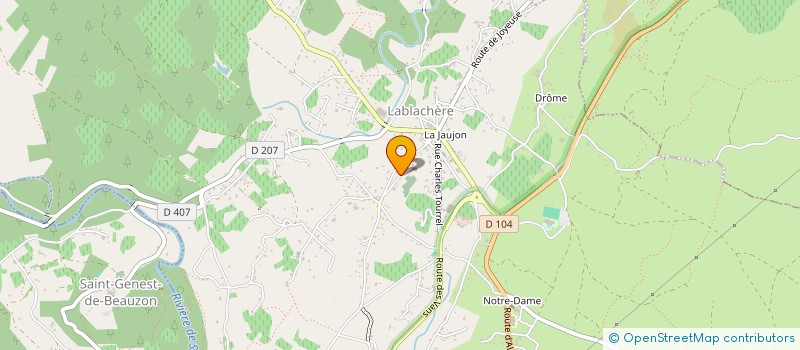localisation de l'entreprise EDUC'ARDECHE à LABLACHERE
