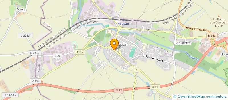 localisation de l'entreprise EDUC'AUTO 78  HOUDAN