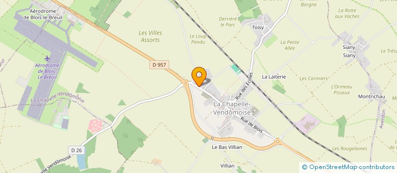 localisation de l'entreprise EDUC'ENVOL à LA CHAPELLE-VENDOMOISE
