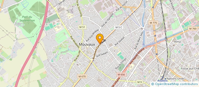 localisation de l'entreprise EDUC FORMATION PREVENT ACCIDENT DOMESTIQ à MOUVAUX