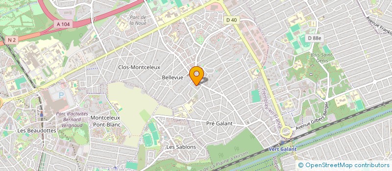 localisation de l'entreprise EDUC'IMPACT à VILLEPINTE