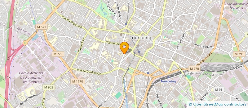 localisation de l'entreprise EDUC PHYSIQUE INTERENTREPRISE à TOURCOING