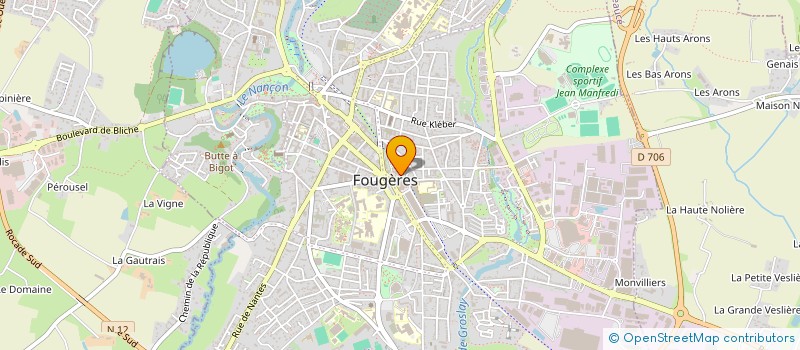 localisation de l'entreprise EDUC POPULAIRE CULTUR PAYS FOUGERES à FOUGERES