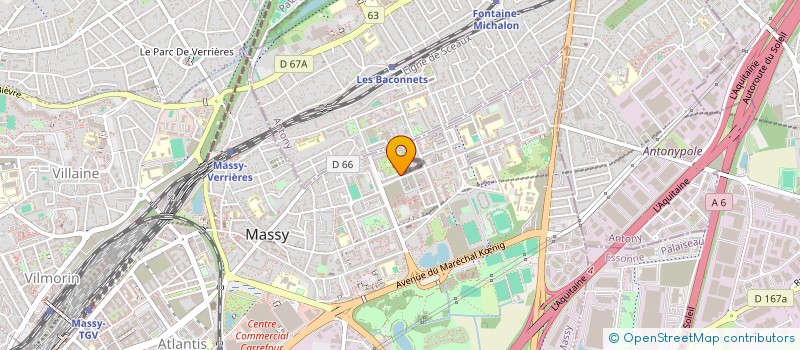 localisation de l'entreprise EDUCA'CITE à MASSY