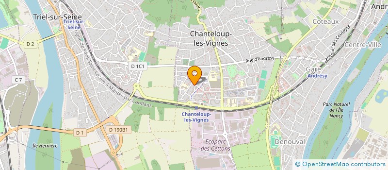 localisation de l'entreprise EDUCA-CITE à CHANTELOUP-LES-VIGNES
