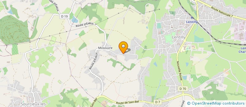 localisation de l'entreprise EDUCADOG  LENTILLY