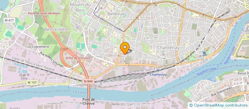 localisation de l'entreprise EDUCAF à NANTES