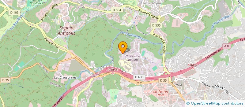 localisation de l'entreprise EDUCAGEST à ANTIBES