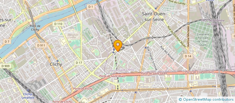 localisation de l'entreprise EDUCATEAM à SAINT-OUEN-SUR-SEINE