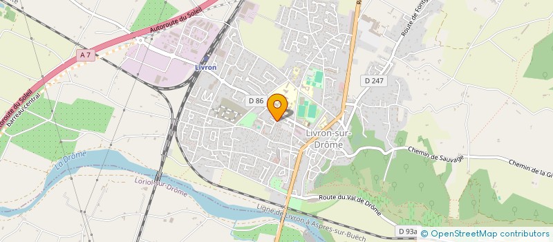 localisation de l'entreprise EDUCATION CANINE DROMOISE  LIVRON-SUR-DROME