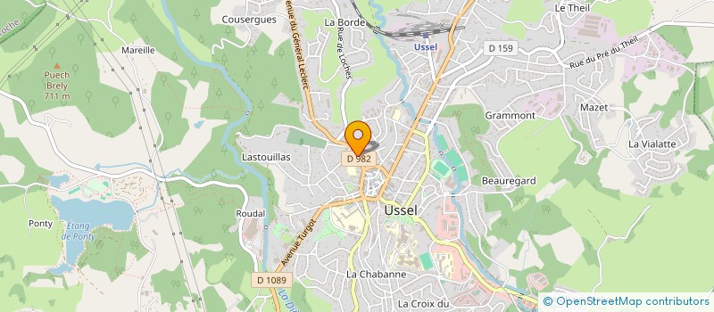 localisation de l'entreprise EDUCATION CULTURE INSTIT N DAME D USSEL  USSEL