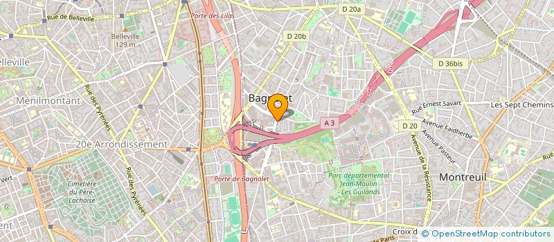 localisation de l'entreprise EDUCATION ENSEIGNEMENT FORMATION PERMANE à BAGNOLET