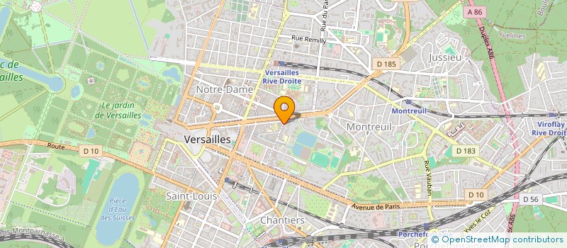 localisation de l'entreprise EDUCATION ENTREPRISE à VERSAILLES