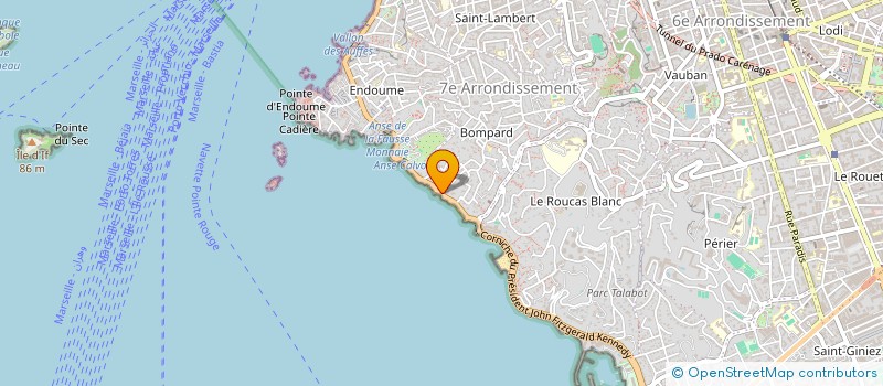 localisation de l'entreprise EDUCATION ET RECHERCHE EN NEURORADIOLOGIE A MARSEILLE (E.R.N.M.)  MARSEILLE