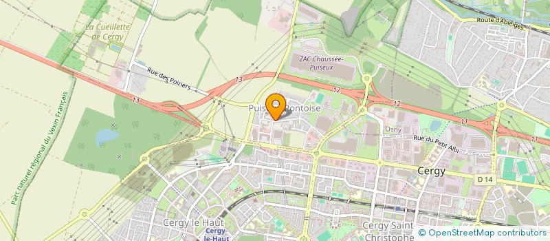 localisation de l'entreprise EDUCATION ET VIE  PUISEUX-PONTOISE