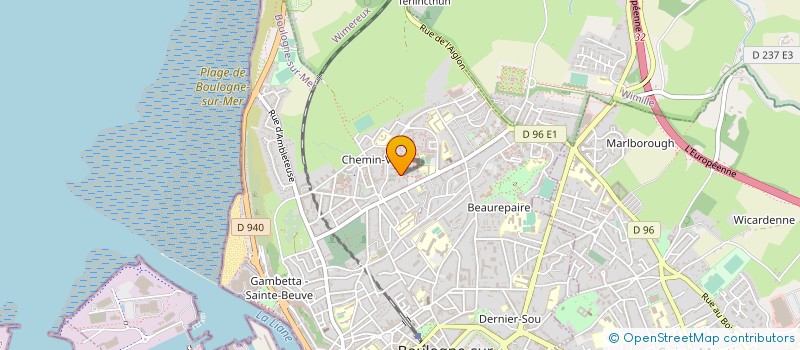 localisation de l'entreprise EDUCATION LIENS PREVENTION à BOULOGNE-SUR-MER