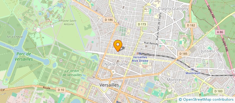 localisation de l'entreprise EDUCATION MULTI SERVICES EMS à VERSAILLES