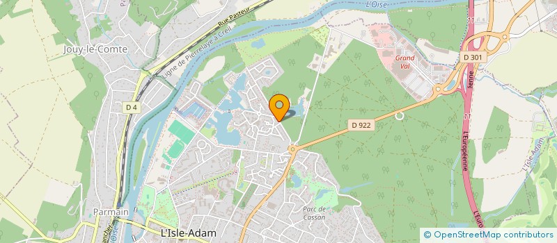 localisation de l'entreprise EDUCATION NATIONALE TENNIS DU VAL D'OISE  FREPILLON