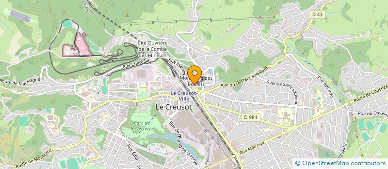 localisation de l'entreprise EDUCATION NUMERIQUE EN AFRIQUE  LE CREUSOT