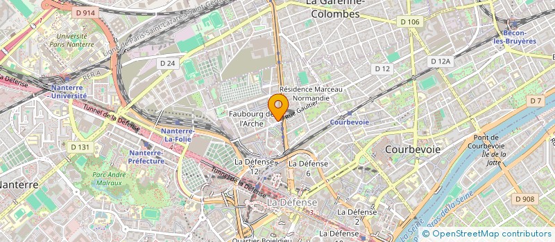 localisation de l'entreprise EDUCATION POPULAIR ST ADRIEN à COURBEVOIE