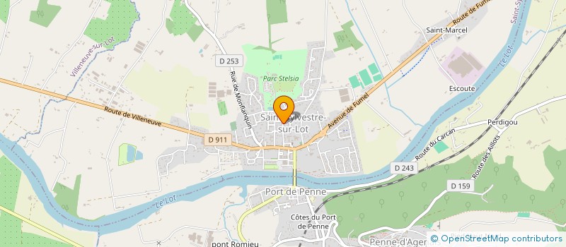 localisation de l'entreprise EDUCATION POPULAIRE DES DEUX RIVES  SAINT-SYLVESTRE-SUR-LOT