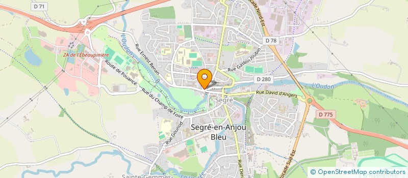 localisation de l'entreprise EDUCATION POPULAIRE POUR L EPANOUISSEMENT à SEGRE-EN-ANJOU BLEU