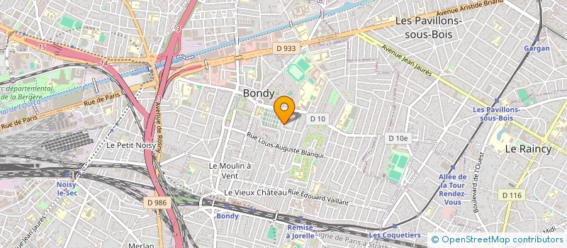 localisation de l'entreprise EDUCATION POUR TOUS à BONDY