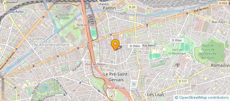 localisation de l'entreprise EDUCATION PREVENTION ET SOINS SANS FRONTIERES à LE PRE-SAINT-GERVAIS