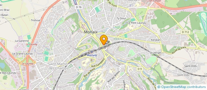 localisation de l'entreprise EDUCATION SOCIALE ET CULTURELLE à MORLAIX