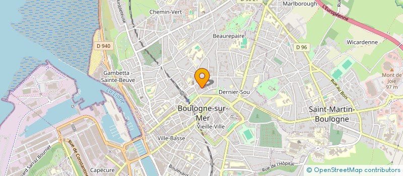 localisation de l'entreprise EDUCATION SOCIALE HABITAT à BOULOGNE-SUR-MER