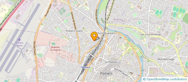 localisation de l'entreprise EDUCATION. WORLD 86 à POITIERS