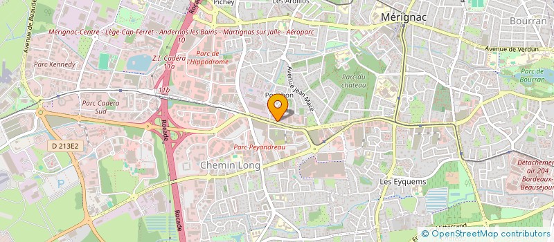 localisation de l'entreprise EDUCATIONAL PROGRAMS BORDEAUX 1 à MERIGNAC