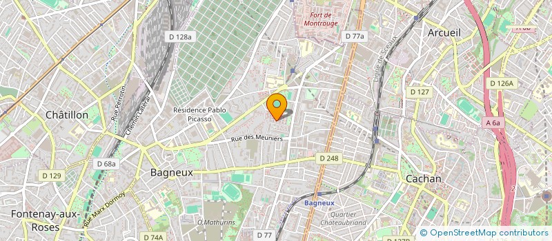 localisation de l'entreprise EDUCAVENIR  BAGNEUX