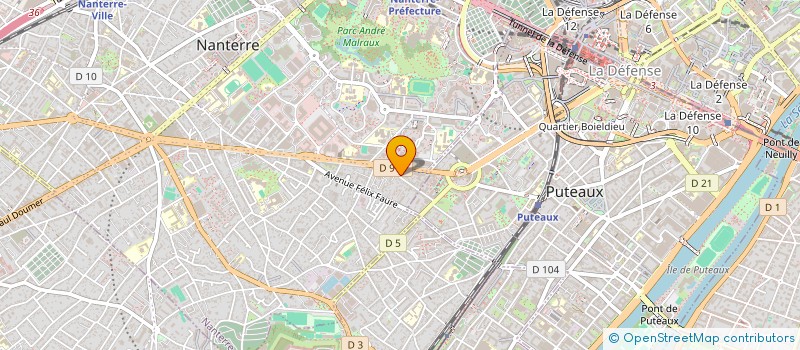 localisation de l'entreprise EDUCINFO à NANTERRE