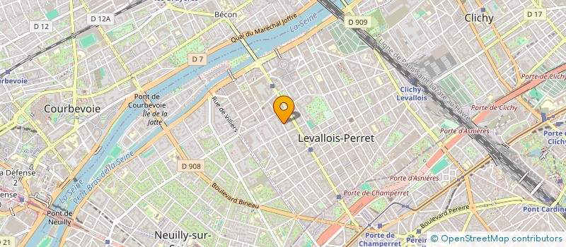 localisation de l'entreprise EDUCINVEST à LEVALLOIS-PERRET