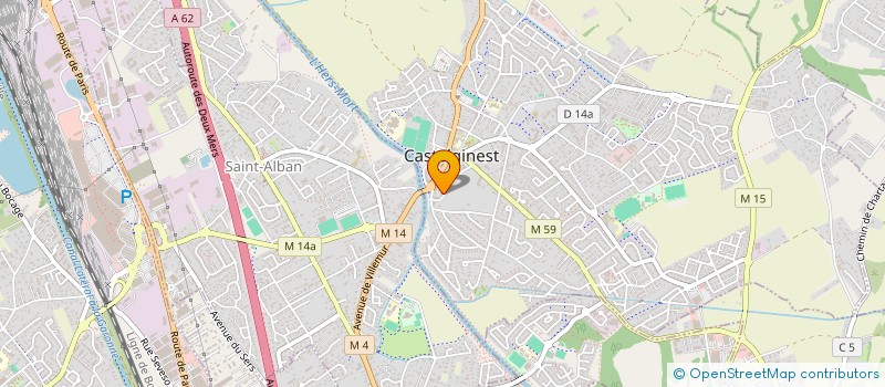 localisation de l'entreprise EDUCNAUTE-INFOS  CASTELGINEST