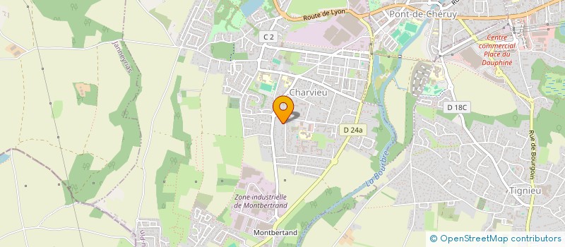 localisation de l'entreprise EDUCOTOP  CHARVIEU-CHAVAGNEUX