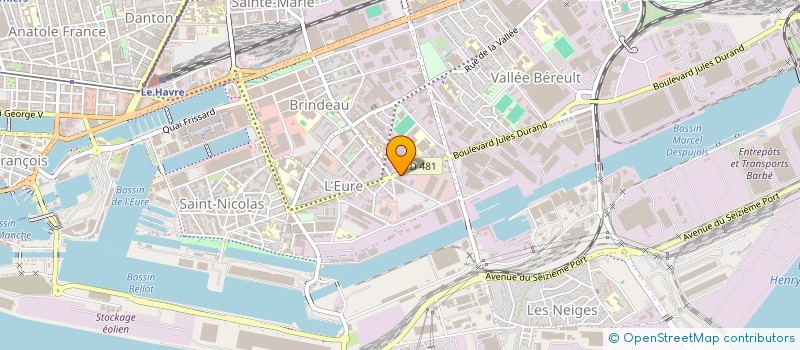 localisation de l'entreprise EDULINK  LE HAVRE