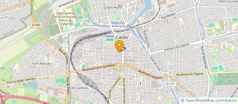 localisation de l'entreprise EDULIS  CALAIS