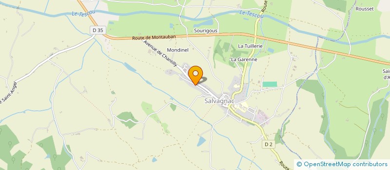 localisation de l'entreprise EDULUD  MONTGAILLARD