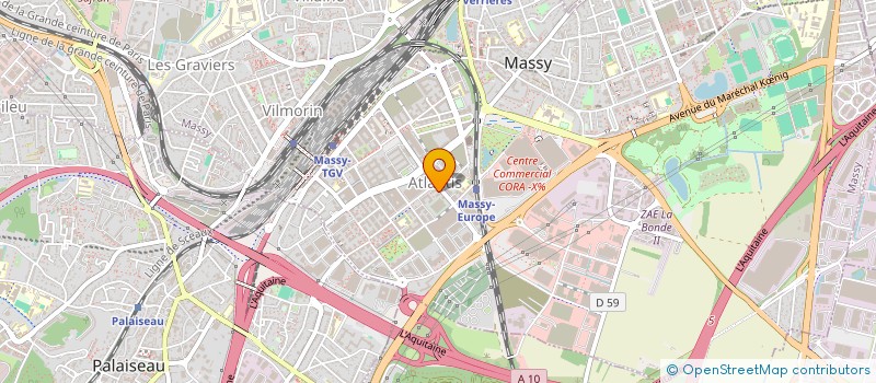 localisation de l'entreprise EDUN SANTE à MASSY