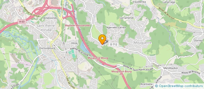 localisation de l'entreprise EDUNAT  MOUGUERRE