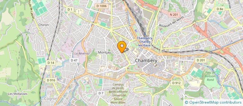 localisation de l'entreprise EDUNOVA  CHAMBERY